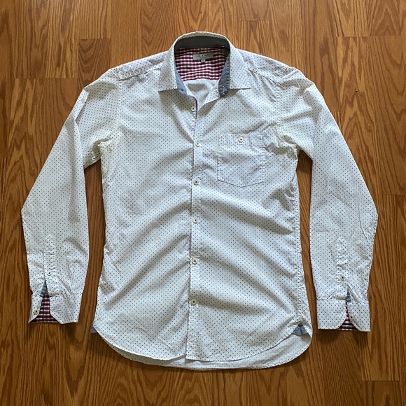 Ted Baker Other - 🔥SALE🔥 Ted Baker Men’s Long Sleeve Shirt White Dots